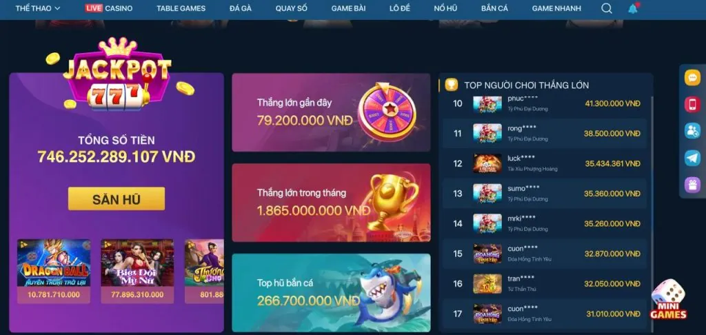 Thưởng Nạp Lại Vin69